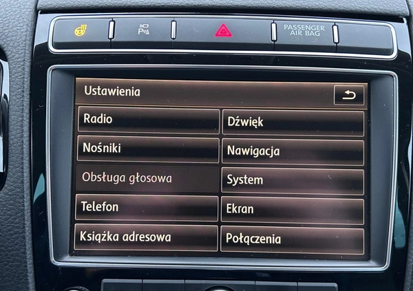 Volkswagen Touareg cena 87900 przebieg: 212191, rok produkcji 2015 z Nisko małe 667